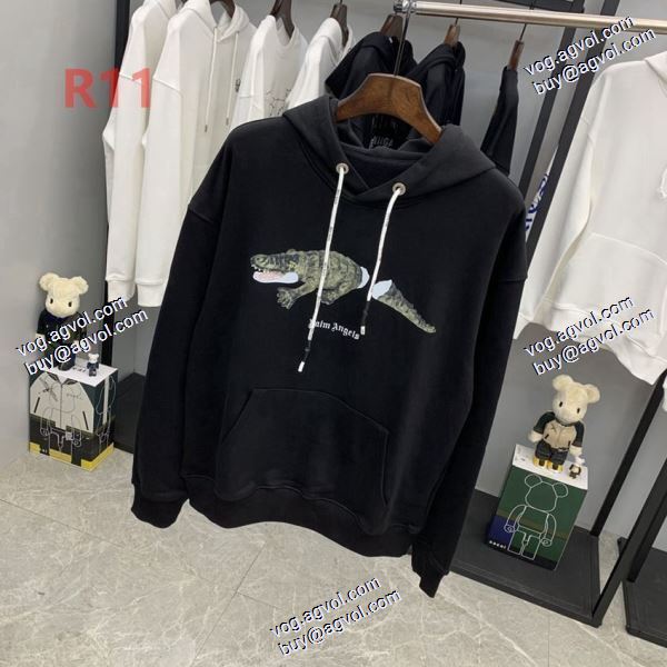 素敵 パーム エンジェルス Palm Angels スーパーコピー 激安 2020秋冬 パーカー 2色可選 断尾ワニ美潮カップルハットカバー